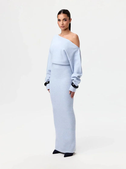 Stella Knitted Evening Dress: Knitted Elegance