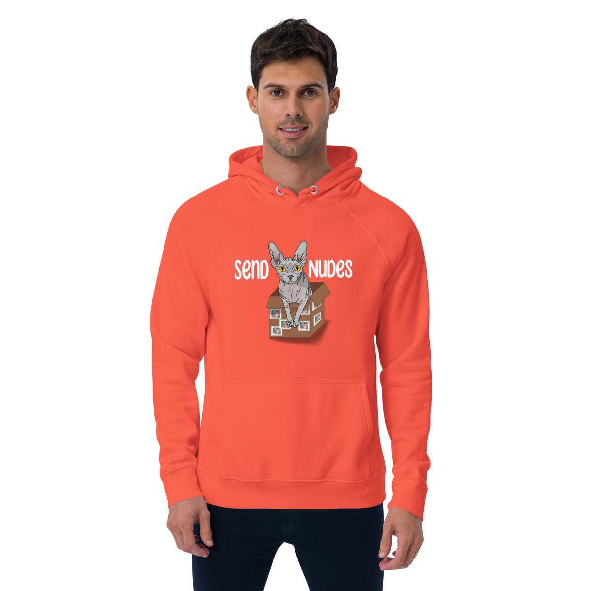 "SEND NUDES" UNISEX ECO HOODIE