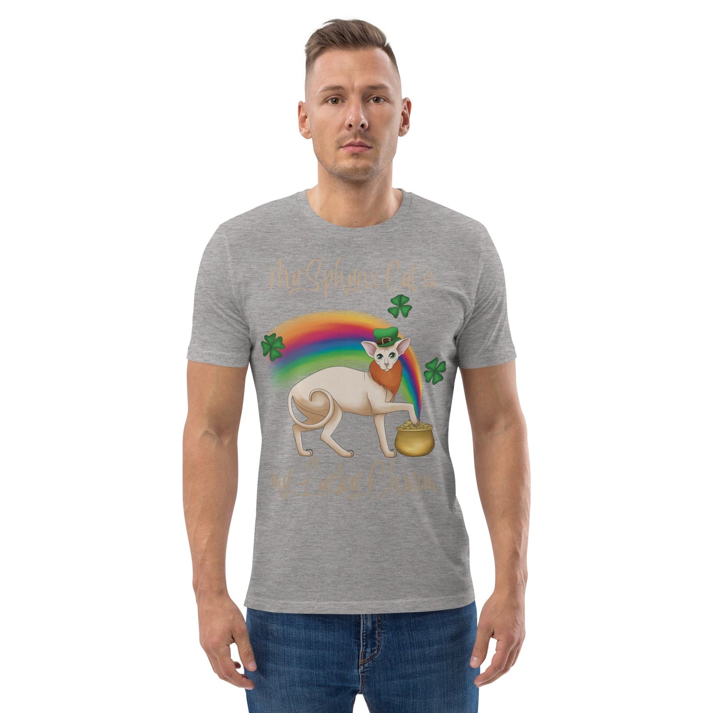 "MY SPHYNX IS MY LUCKY CHARM" UNISEX ECO TEE