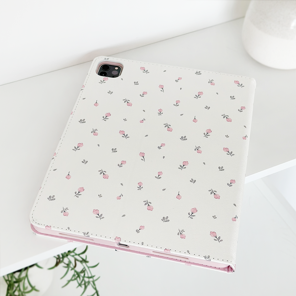 Ditsy Floral White iPad Case